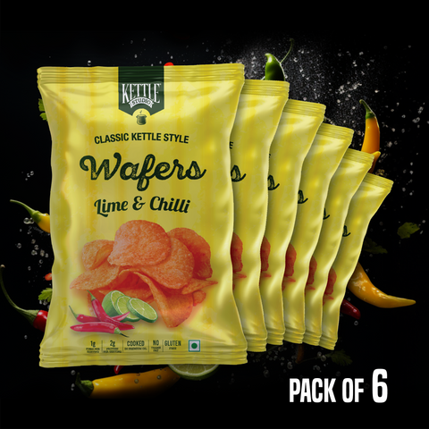 KETTLE STYLE WAFERS LIME & CHILLI PACK OF 6